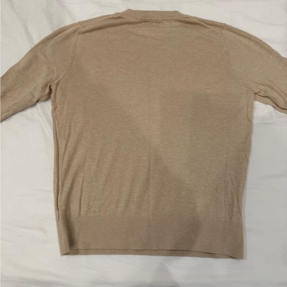 Women Beige Sweater 100% organic cotton - Picture 3 of 4